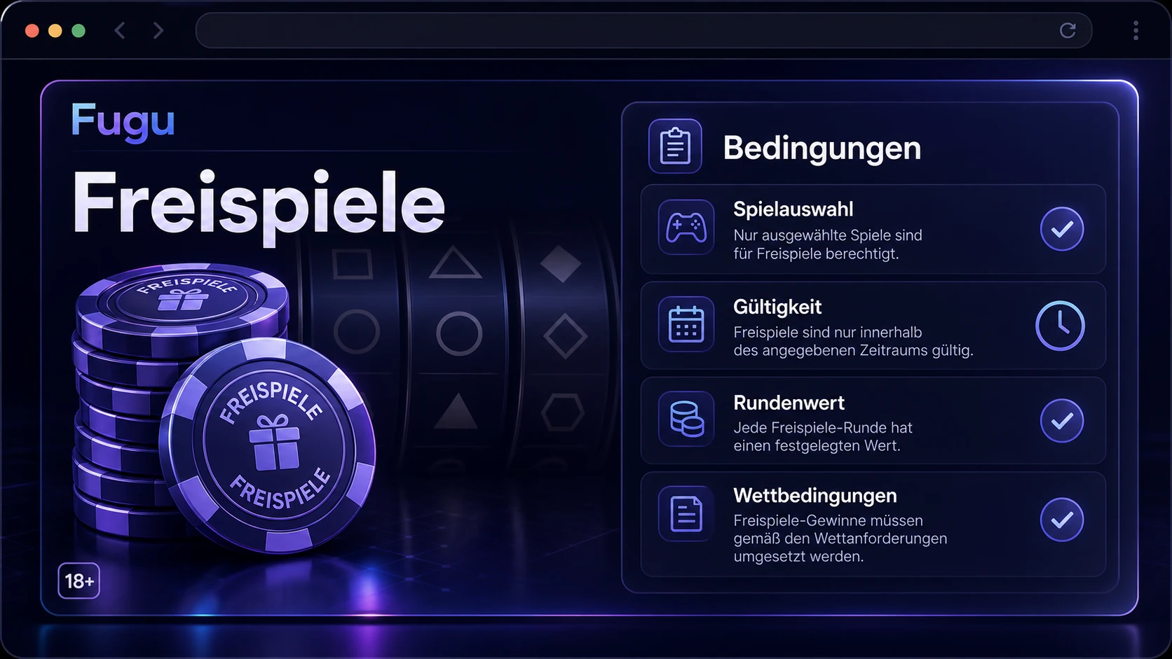 Freispiele und ihre Bedingungen