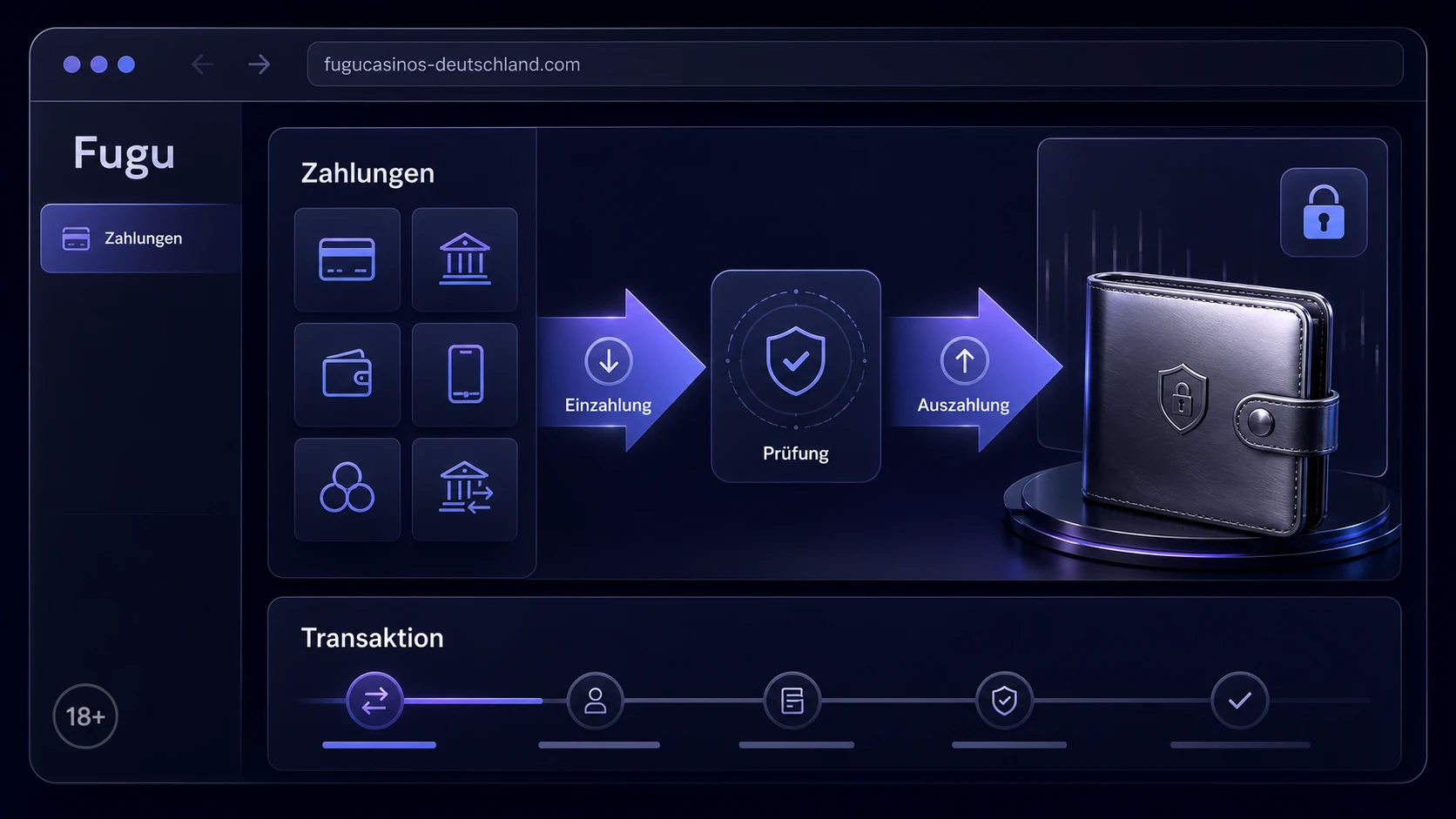 Zahlungsverkehr im Fugu Casino